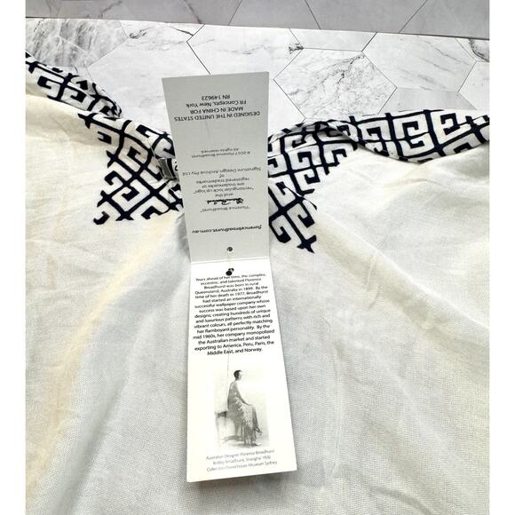 NWT Florence Broadhurst Japanese Crane Print Kimono Cover Up Beautiful Collector - Picture 4 of 6